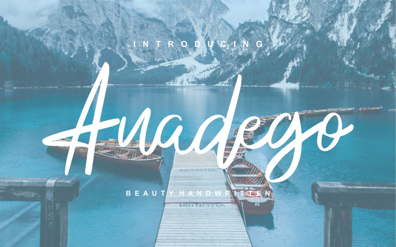 Anadego | Krása ručně psané kurzíva písmo