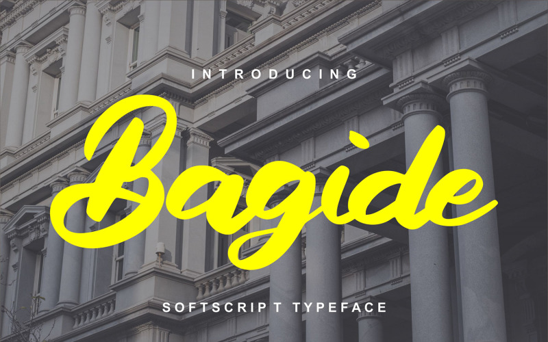 Bagide | Softscript typsnitt typsnitt