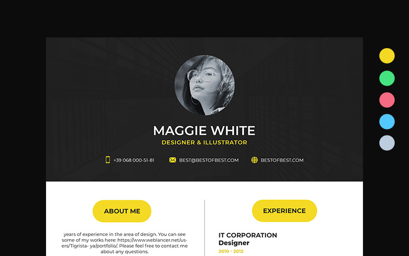 Download Резюме "College 2020 Resume Template" / College 2020 Resume Template - Резюме на тему графика 