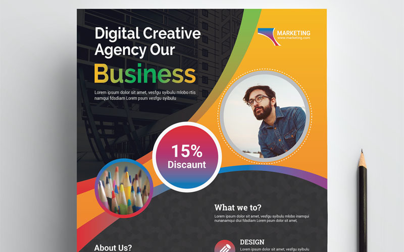 Download Фирменный стиль "Dark Color Flyer - Corporate Identity Template" / Dark Color Flyer - Corporate Identity Template - Фирменный стиль на тему графика corporate flyer template bundle all in one dl gift card trifold giftcard resume creative corporate id studio photo multimedia web