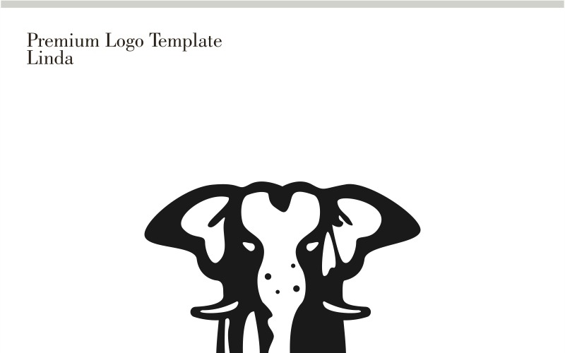 Download Шаблон логотипа "Elephant Logo Template" / Elephant Logo Template - Шаблон логотипа на тему графика animal animals art big blue brand branding corporate creative cute design elephant elephants head huge little logo media modern