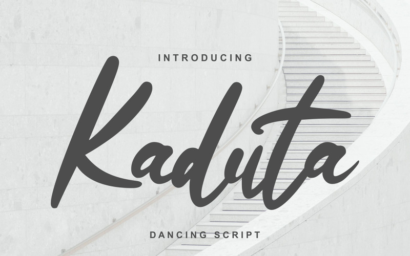 Кадута | Танцюючий курсивний шрифт