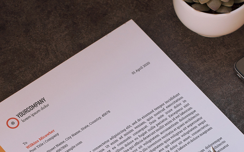 Download Фирменный стиль "Letterhead Layout with Colorful Elements - Corporate Identity Template" / Letterhead Layout with Colorful Elements - Corporate Identity Template - Фирменный стиль на тему графика letterhead,job,letter,office,professional,stationery,template,logo,business,company,corporate,modern,gradient