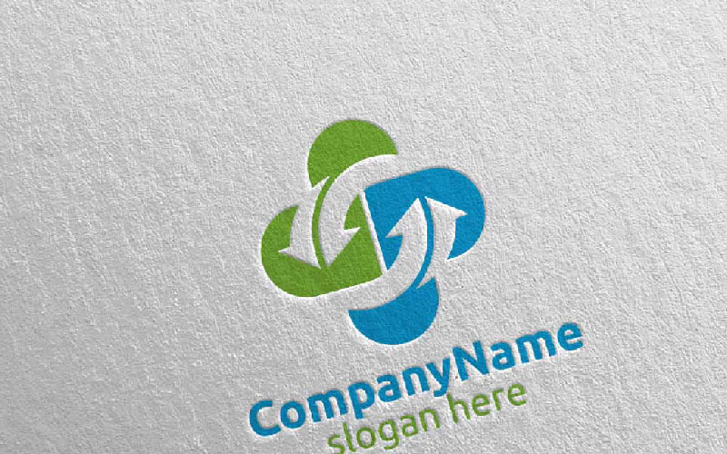 Download Шаблон логотипа "Pill Cross Medical Hospital 8 Logo Template" / Pill Cross Medical Hospital 8 Logo Template - Шаблон логотипа на тему графика pet cross clinic logo health hospital medical herbal drugstore therapy painkiller drug capsule antibiotic pill healthcare green plus illustration leaf