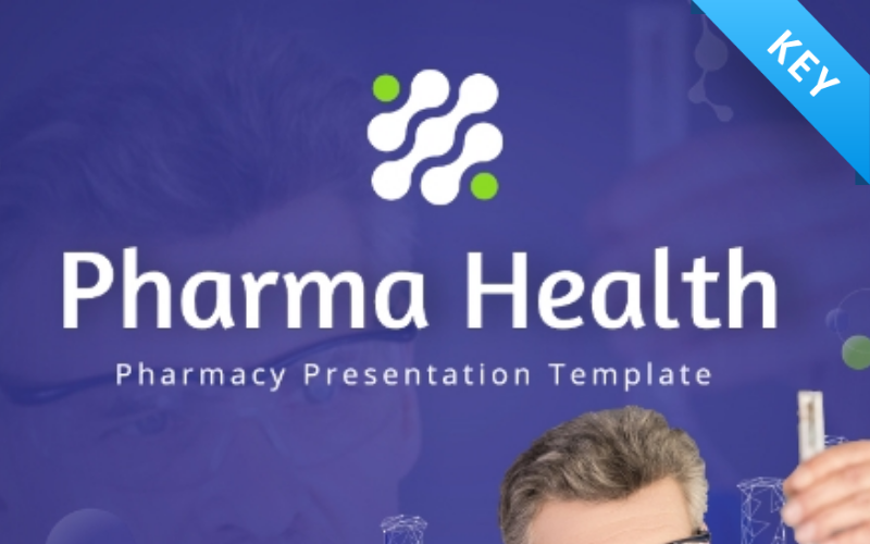 Полностью анимированная Pharma Health - шаблон Keynote