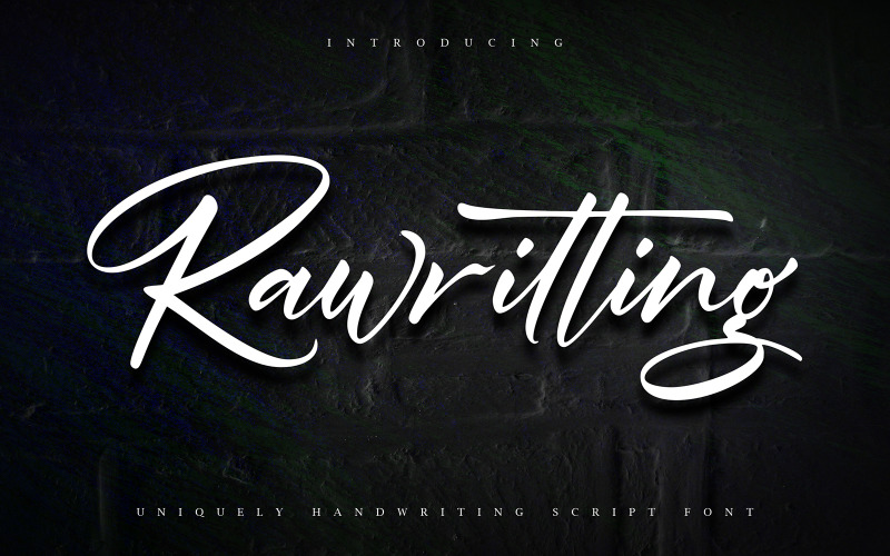 Rawriting | Fonte cursiva de escrita à mão exclusiva