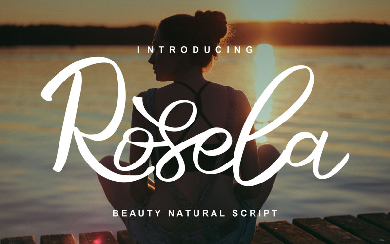 Rosela | Schoonheid natuurlijk cursief lettertype