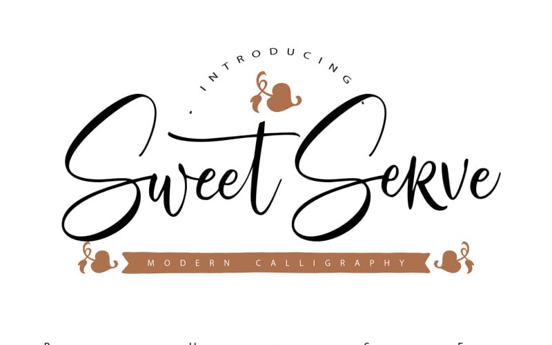 SweetServe |现代书法草书字体