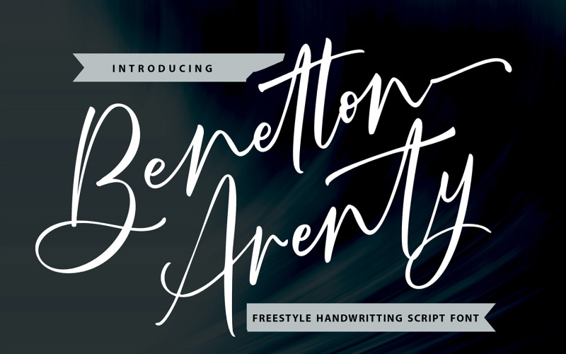 Benetton Arenty | Fonte cursiva de manuscrito estilo livre