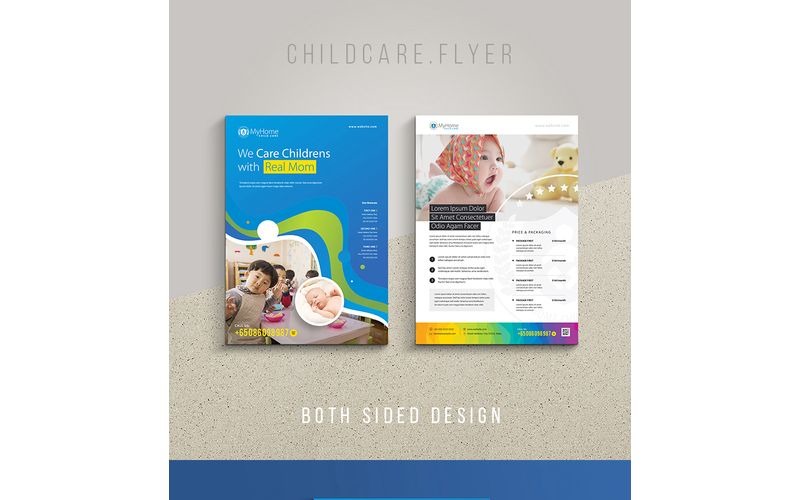 Download Фирменный стиль "Child Care Maternity Flyer - Corporate Identity Template" / Child Care Maternity Flyer - Corporate Identity Template - Фирменный стиль на тему графика childcare child care baby children maternity mother new born health hospital flyer poster