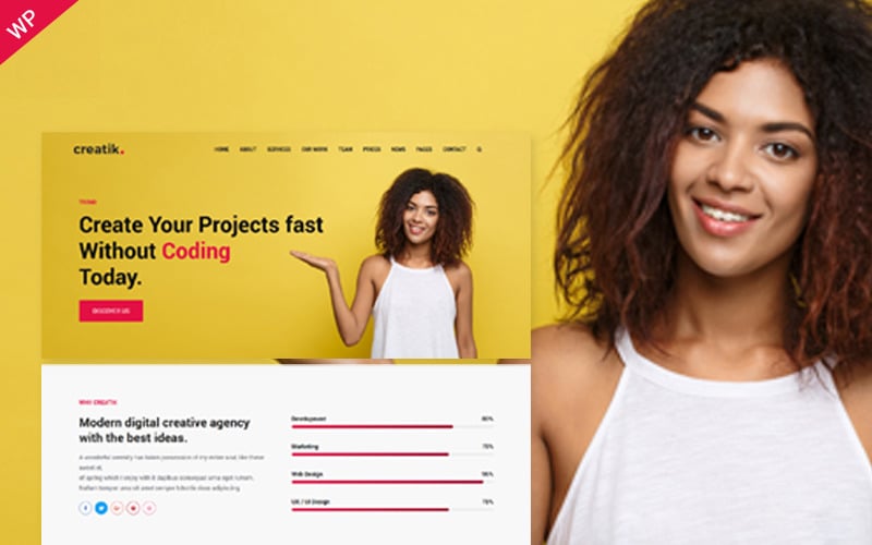 Creatik - Tema Responsivo de WordPress Multipropósito