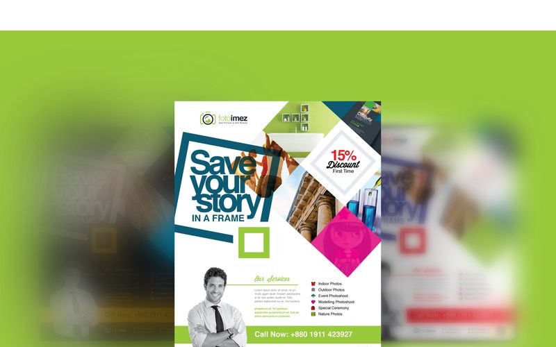 Download Фирменный стиль "Creative Photography Flyer - Corporate Identity Template" / Creative Photography Flyer - Corporate Identity Template - Фирменный стиль на тему графика photo flyer photography black dark photo photographic creative design poster