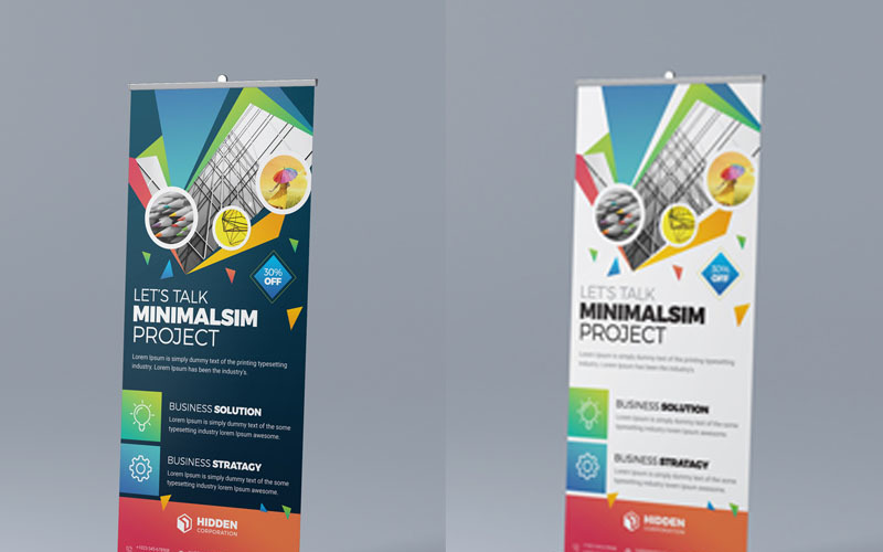 Download Фирменный стиль "Dark Color Roll Up - Corporate Identity Template" / Dark Color Roll Up - Corporate Identity Template - Фирменный стиль на тему графика corporate roll up design billboard branding business cafe creative template editable eps fast food advertising agency company truck hotel indoor