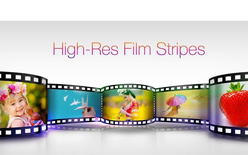 Film Tripes Polaroid Photo Mockup Graphics Corporate Identity Template