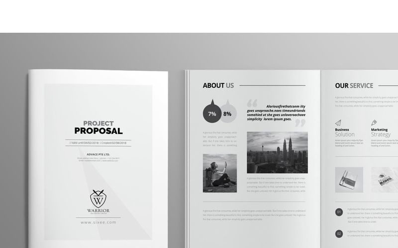 Download Фирменный стиль "Minimal Proposal - Corporate Identity Template" / Minimal Proposal - Corporate Identity Template - Фирменный стиль на тему графика minimal proposal clean project service creative layout simple business deal conytruct stationery