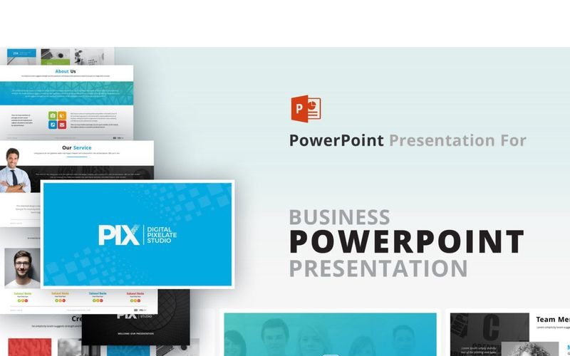 Modèle PowerPoint de présentation PIX