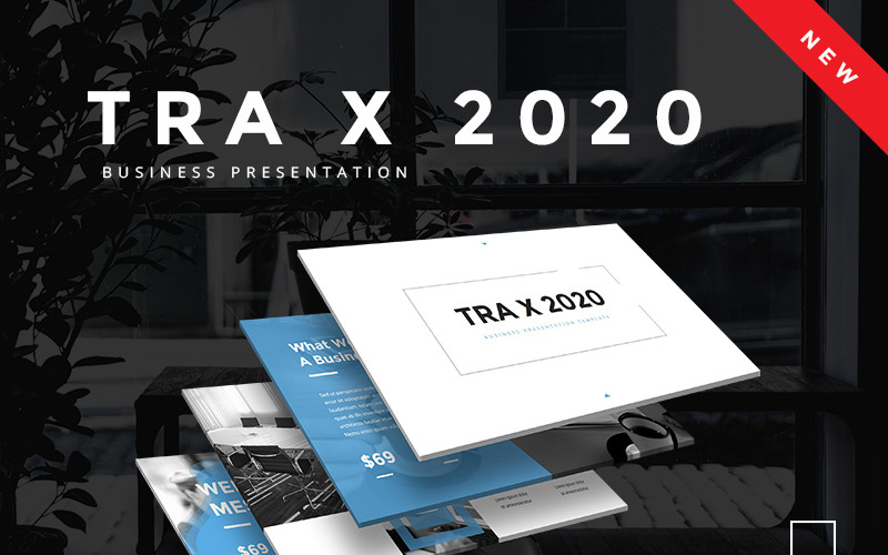 Шаблон PowerPoint для бізнесу TRA X 2020
