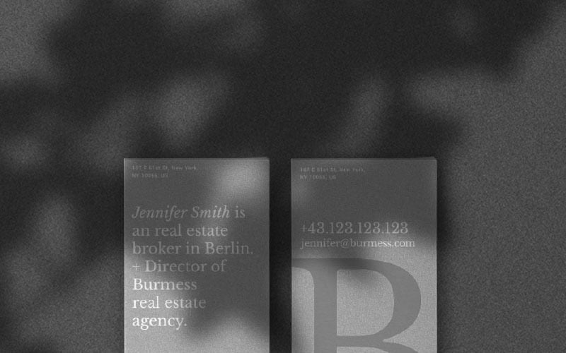 Visitenkarte für Immobilienmakler. - Corporate Identity-Vorlage