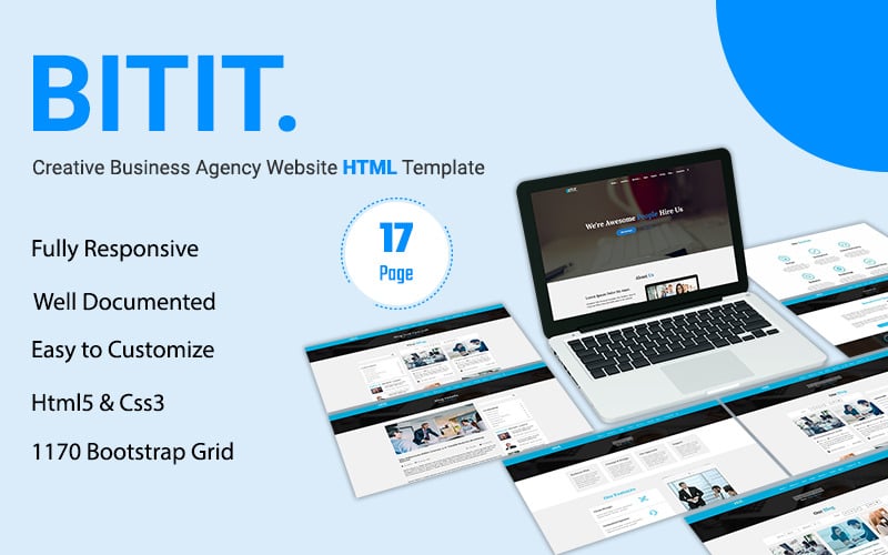 BITIT- Modelo de site de agência de negócios criativos