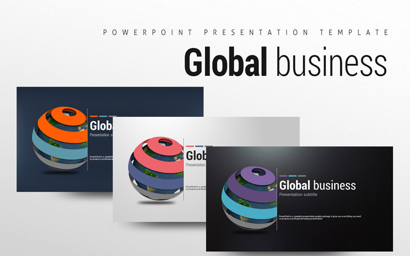 Globális üzleti PowerPoint sablon