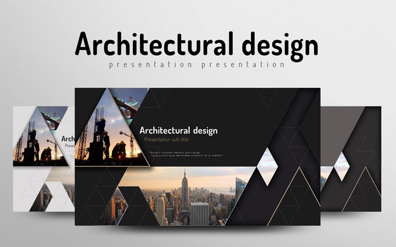 Modelo de design arquitetônico do PowerPoint