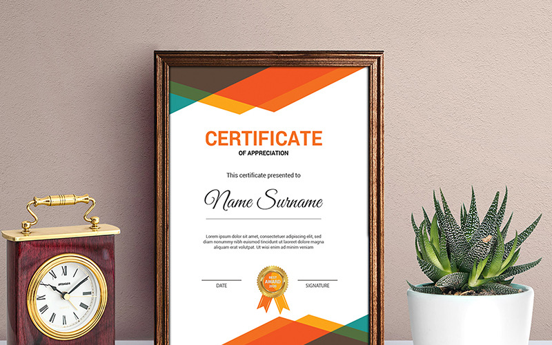 Шаблон сертифіката бізнес-нагороди