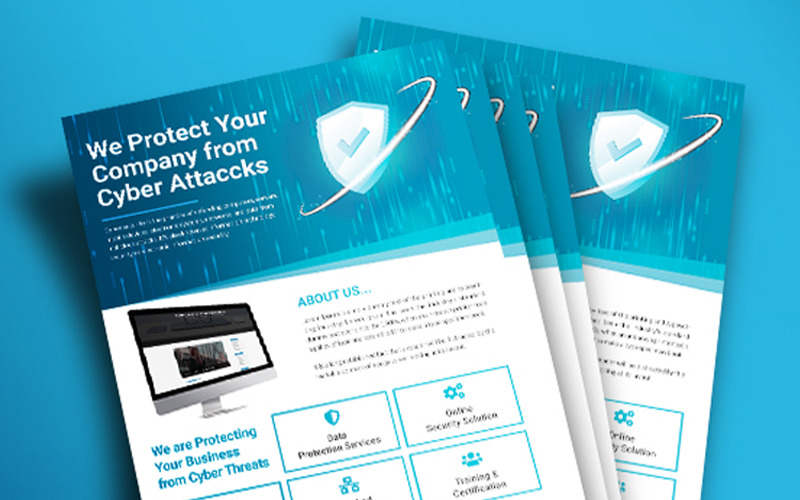 Cyber Security Flyer - Corporate Identity Template