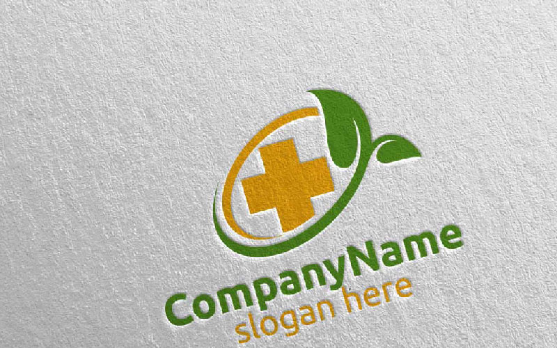 Download Шаблон логотипа "Natural Cross Medical Hospital 55 Logo Template" / Natural Cross Medical Hospital 55 Logo Template - Шаблон логотипа на тему графика pet medicine emergency pharmacy doctor cross clinic logo health care hospital medical leaf herbal donor ambulance healthcare green plus blood