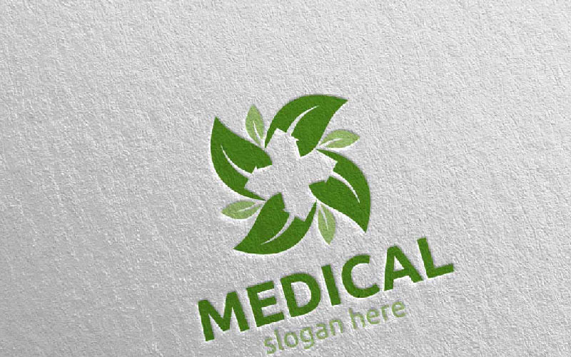 Download Шаблон логотипа "Natural Cross Medical Hospital 82 Logo Template" / Natural Cross Medical Hospital 82 Logo Template - Шаблон логотипа на тему графика pet medicine emergency pharmacy doctor cross clinic logo health care hospital medical leaf herbal donor natural ambulance healthcare green plus