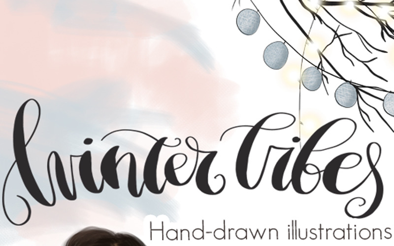 Winter Vibes Design Kit - illustratie