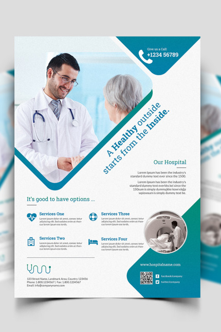 Template #80102 Flyer Health Webdesign Template - Logo template Preview