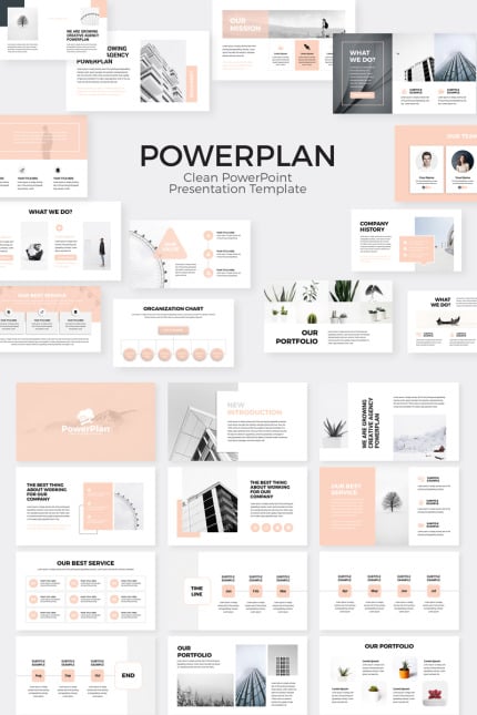 Template #80135 Powerpoint Business Webdesign Template - Logo template Preview