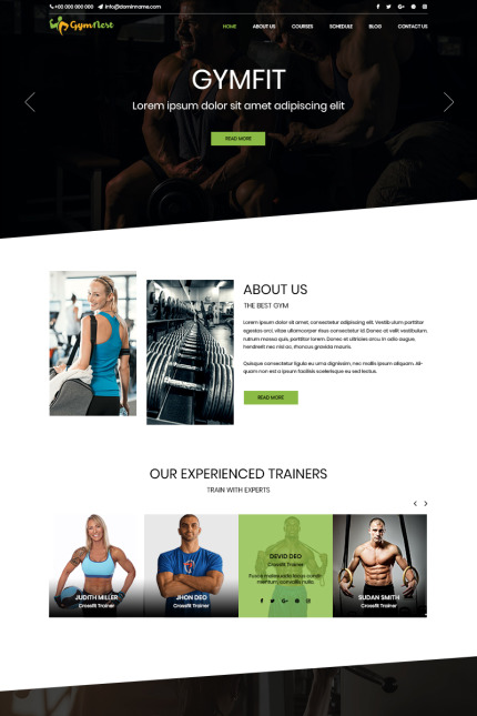 Template #80193 Fitness Workout Webdesign Template - Logo template Preview