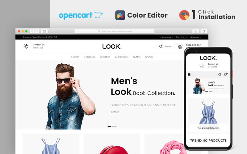 Look Fashion Responsive OpenCart Template