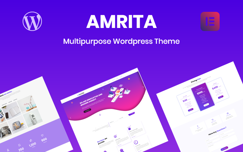 Responzivní WordPress motiv "Amrita Multipurpose Business" #80140