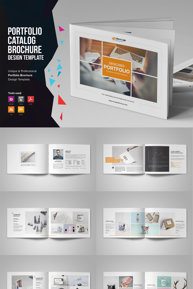 Šablona firemního stylu "Miyaji - Portfolio Brochure Design" #80109