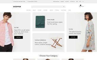 Shopper - Wholesale eCommerce Clean OpenCart Template