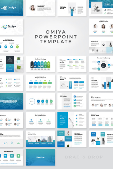 Template #80228 Powerpoint Business Webdesign Template - Logo template Preview