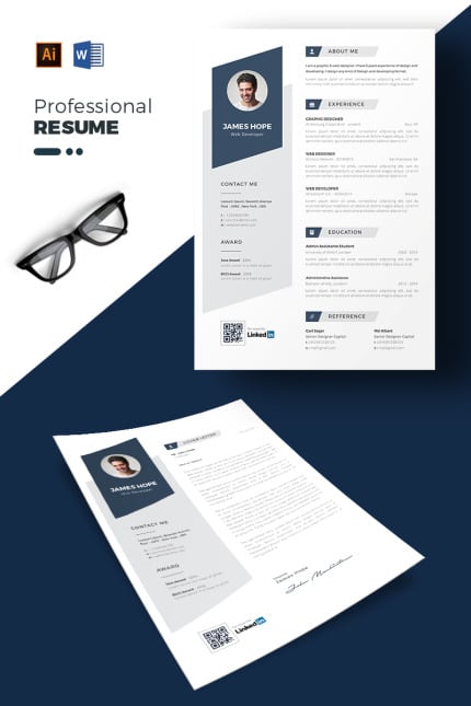 Template #80236 Cv Professional Webdesign Template - Logo template Preview