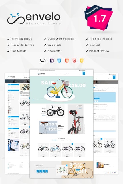Kit Graphique #80244 Bicyclee-boutique Prestashop1.7 Web Design - Logo template Preview