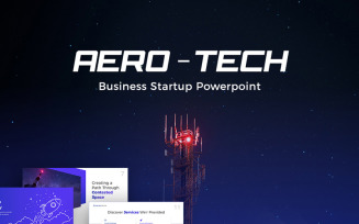 Aero-Tech Technology PowerPoint template