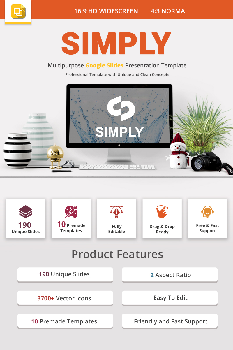 Premium Simply Google Slides #80201