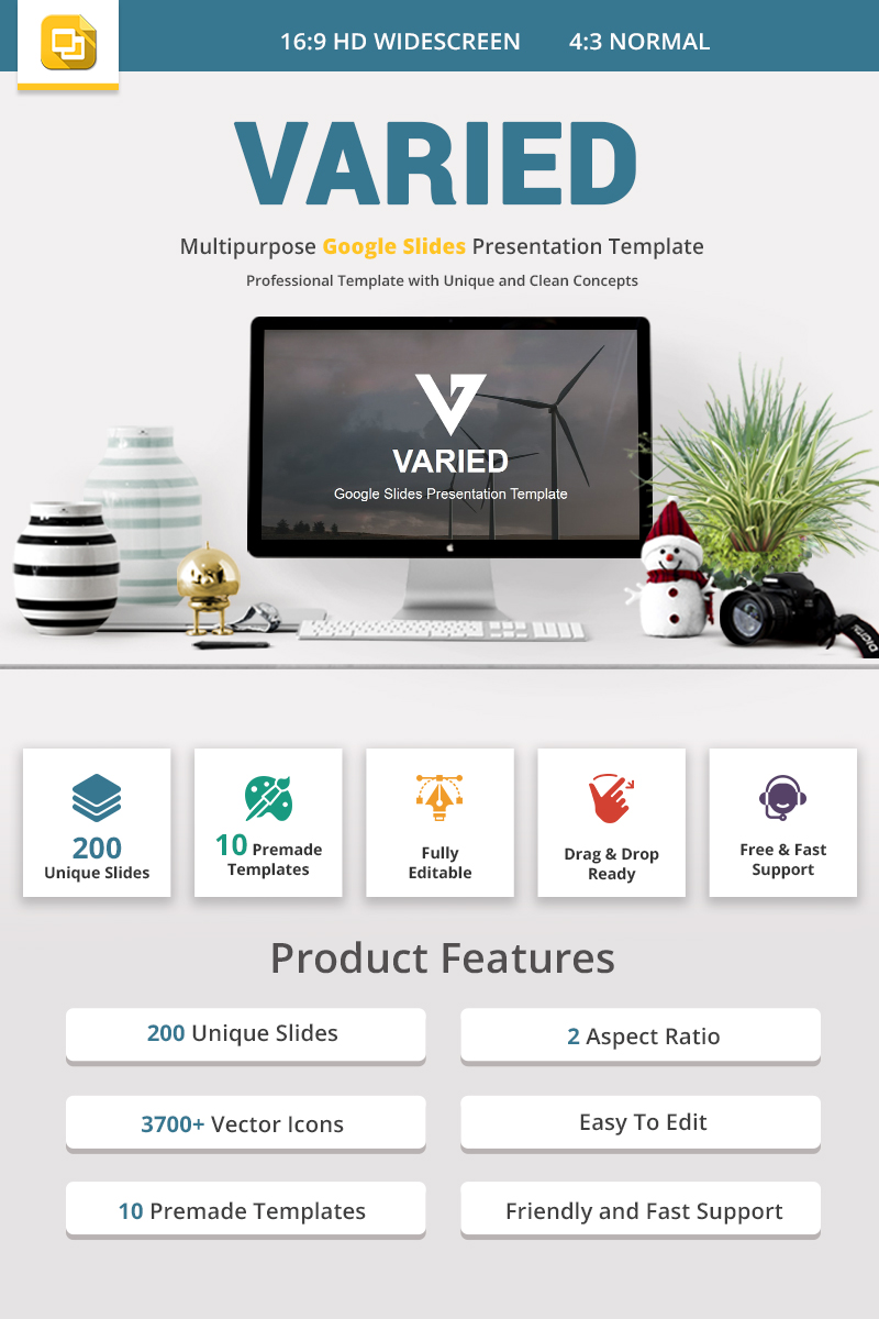 Premium Varied Google Slides #80224