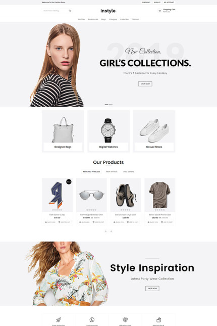 Template #80308 Woman Accessories Webdesign Template - Logo template Preview