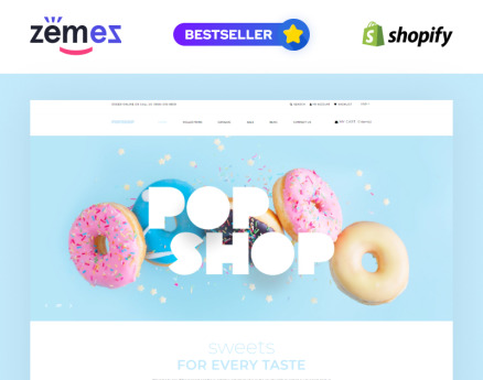 Popshop - Sweet Shop Clean Shopify Theme