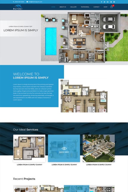 Template #80384 Planner Architecture Webdesign Template - Logo template Preview