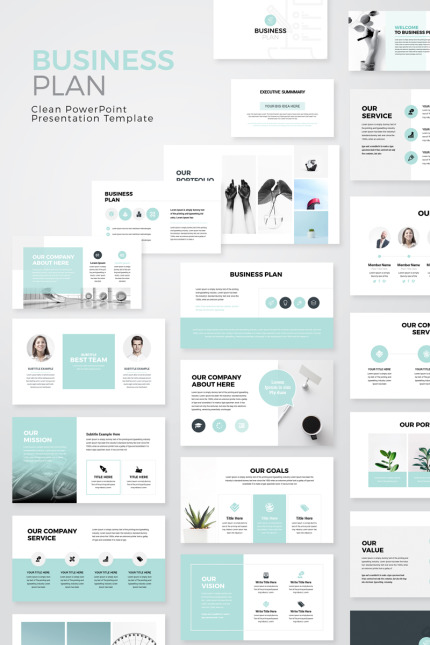 Template #80407 Powerpoint Business Webdesign Template - Logo template Preview