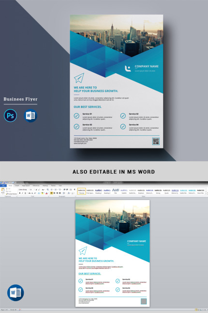 Template #80463 Business Flyer Webdesign Template - Logo template Preview