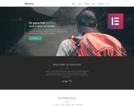 Societic - Lifestyle Blog Multipurpose Modern Elementor WordPress Theme