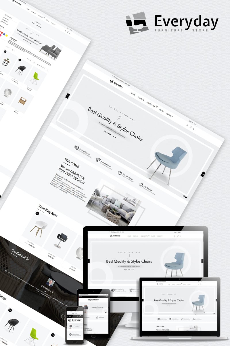 Everyday - Furniture Multipurpose Tema de Shopify №80495 - screenshot